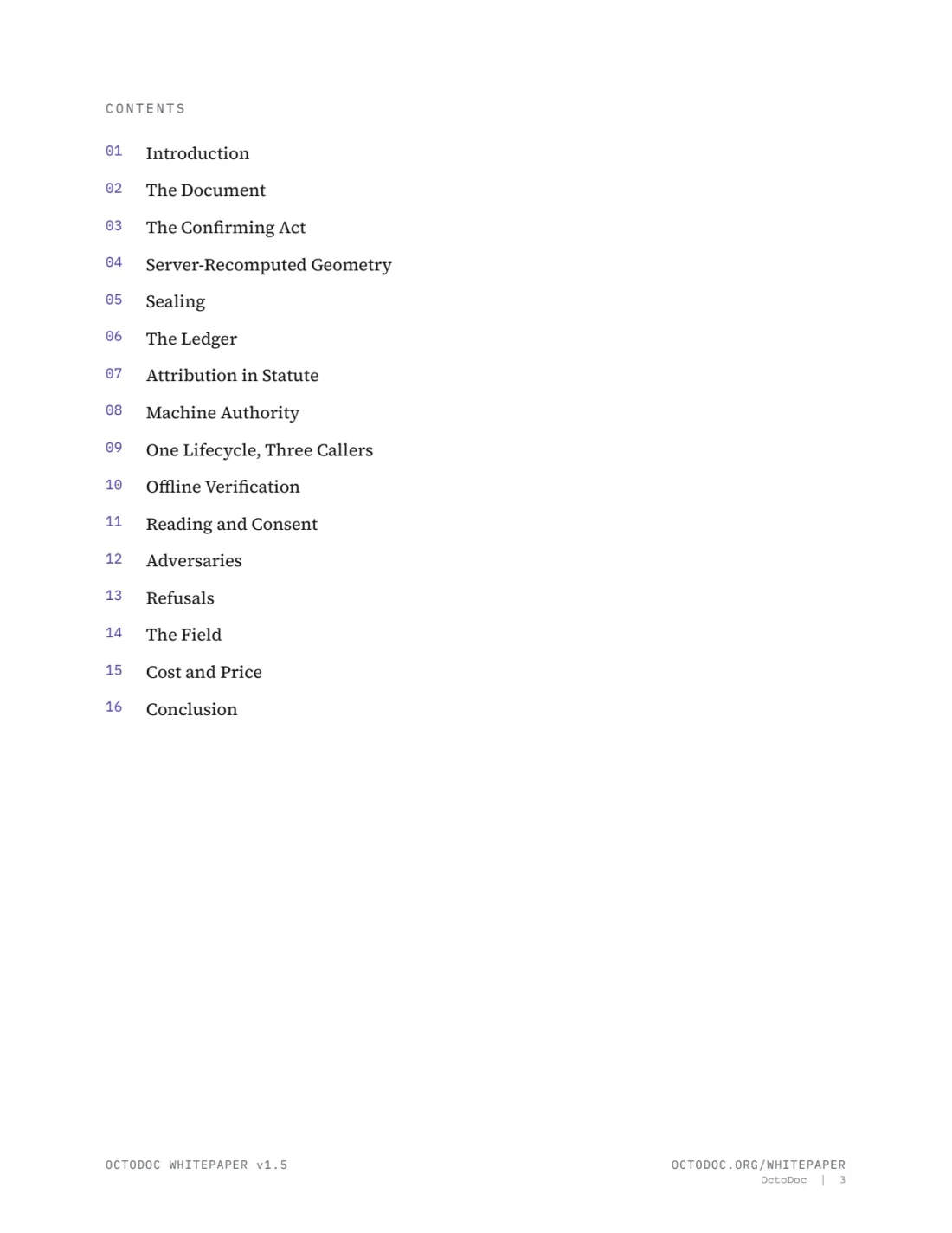 Page 3 of the OctoDoc whitepaper