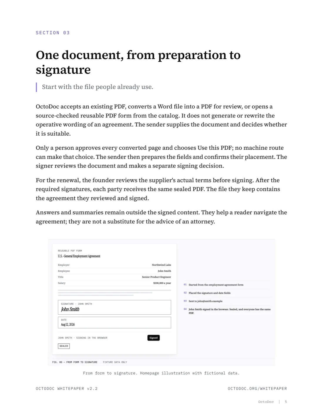 Page 5 of the OctoDoc whitepaper