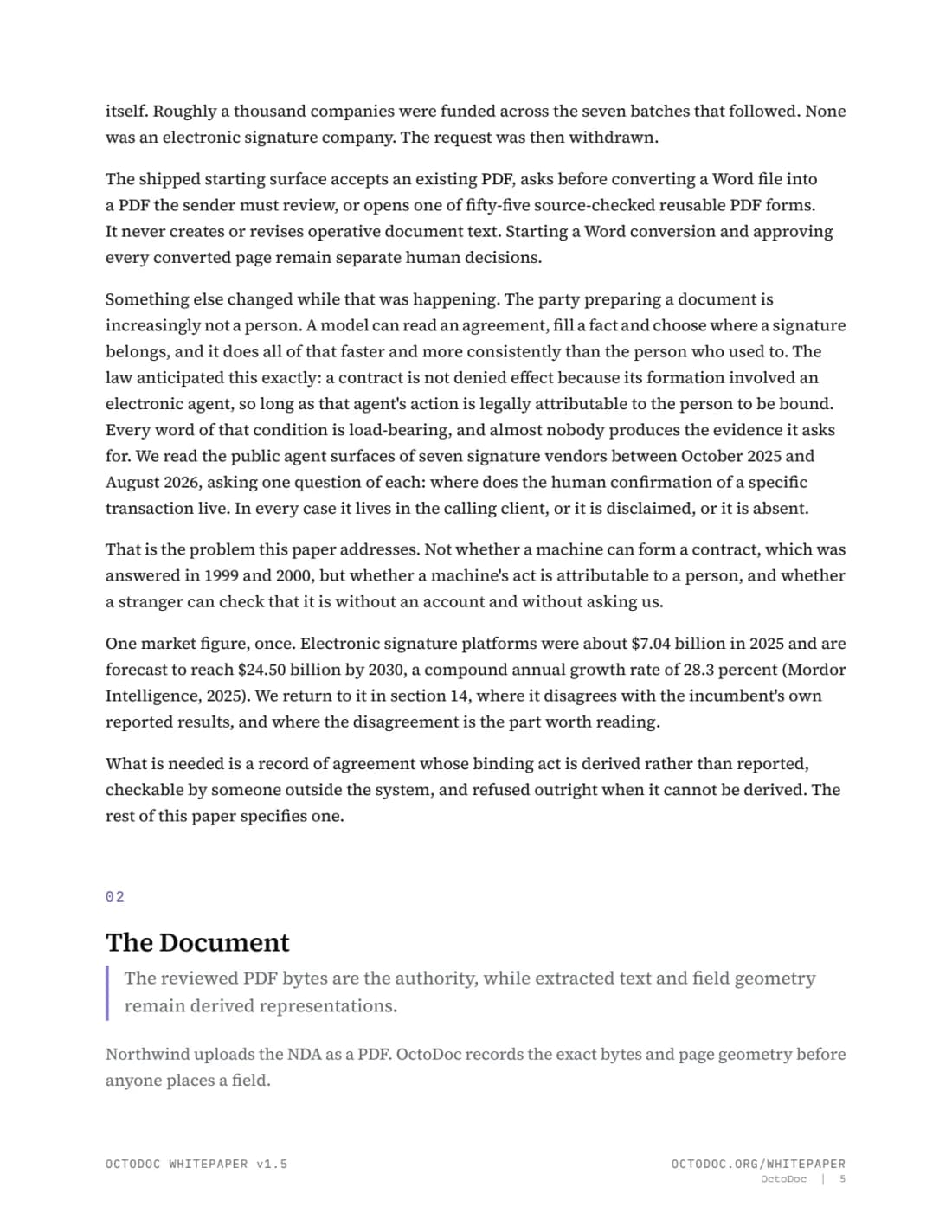 Page 5 of the OctoDoc whitepaper