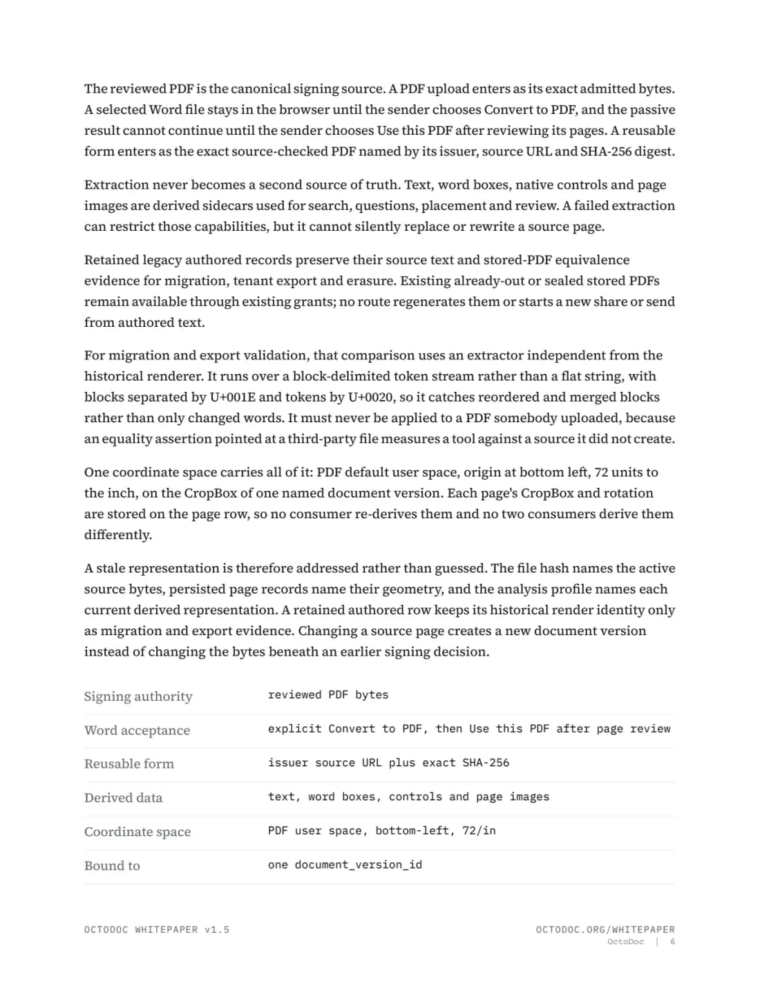 Page 6 of the OctoDoc whitepaper