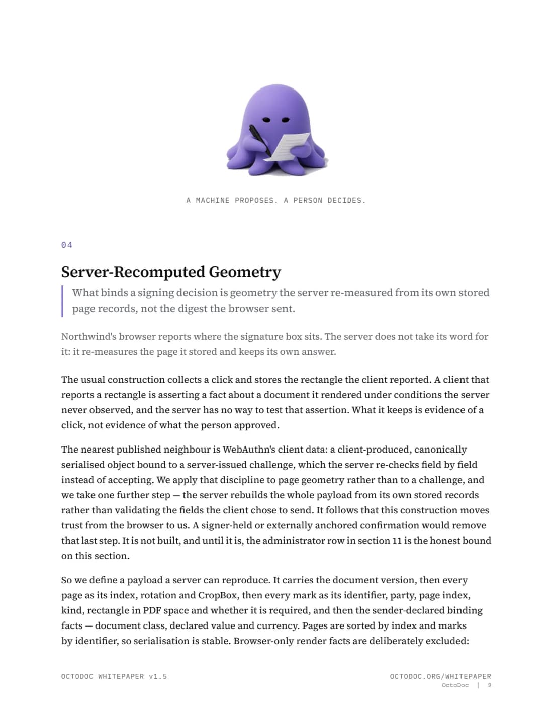 Page 9 of the OctoDoc whitepaper