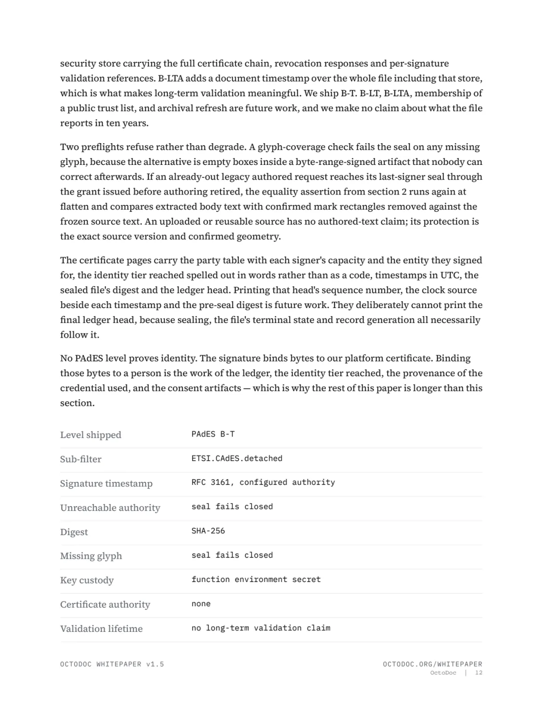 Page 12 of the OctoDoc whitepaper