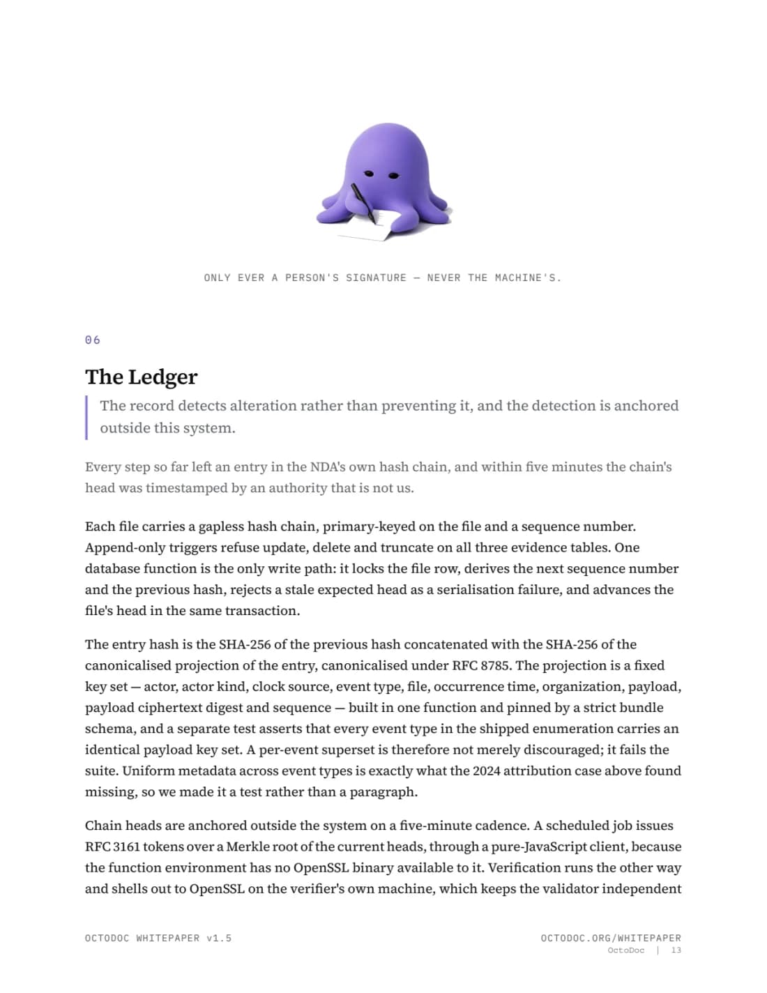 Page 13 of the OctoDoc whitepaper