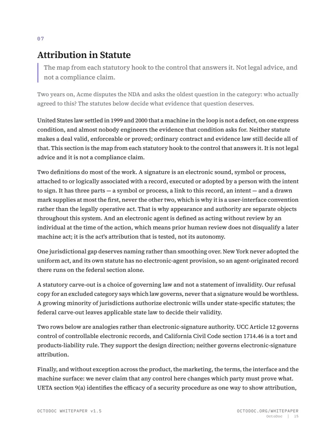 Page 15 of the OctoDoc whitepaper