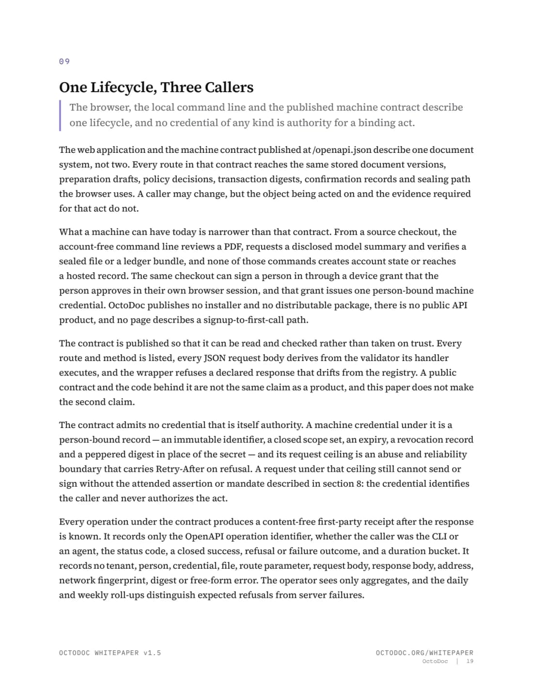 Page 19 of the OctoDoc whitepaper