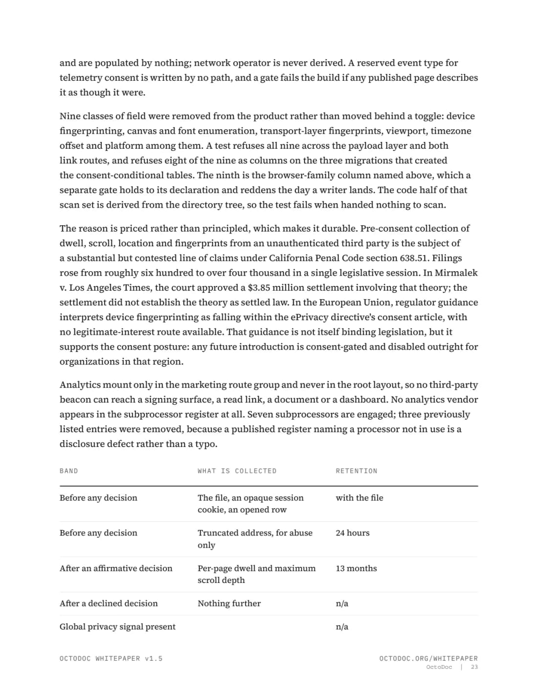 Page 23 of the OctoDoc whitepaper