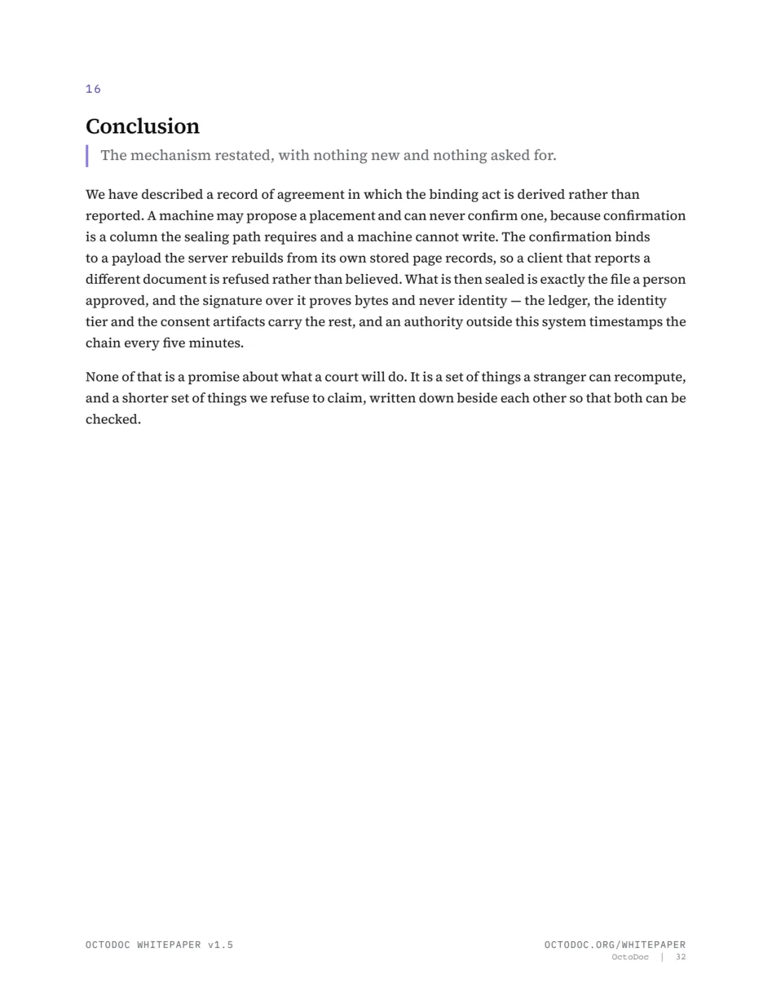 Page 32 of the OctoDoc whitepaper
