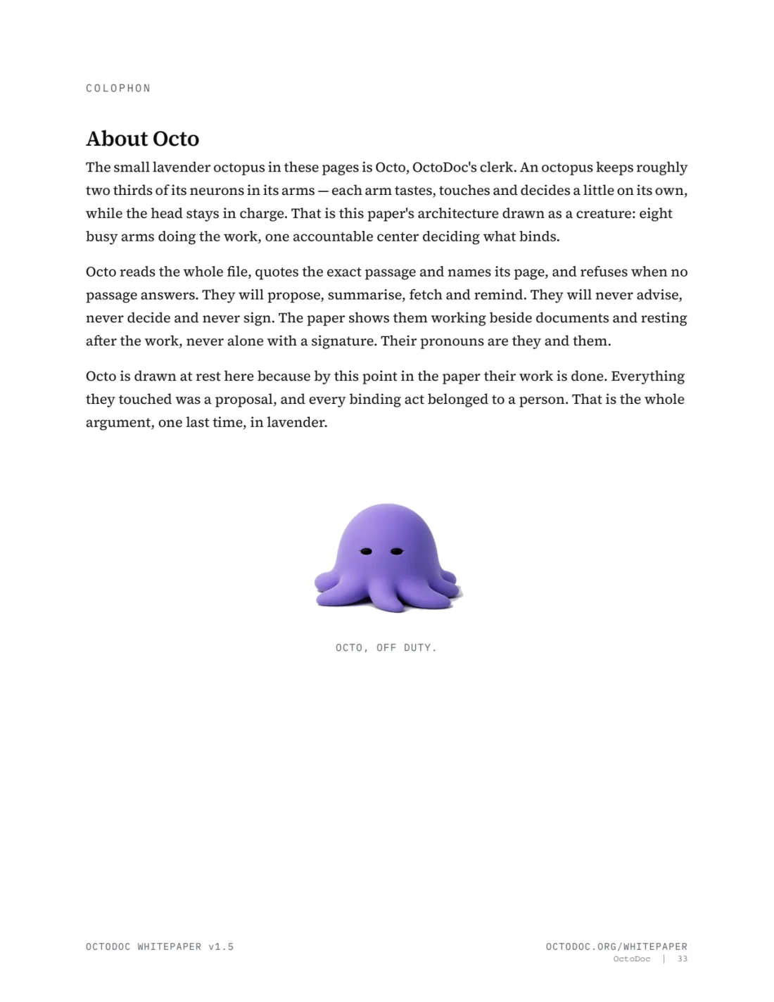 Page 33 of the OctoDoc whitepaper